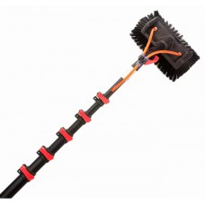 6m Teleskopinis kotas su šepečiu ir vandens padavimo žarnele 6m Teleskopinis kotas su šepečiu ir vandens padavimo žarnele